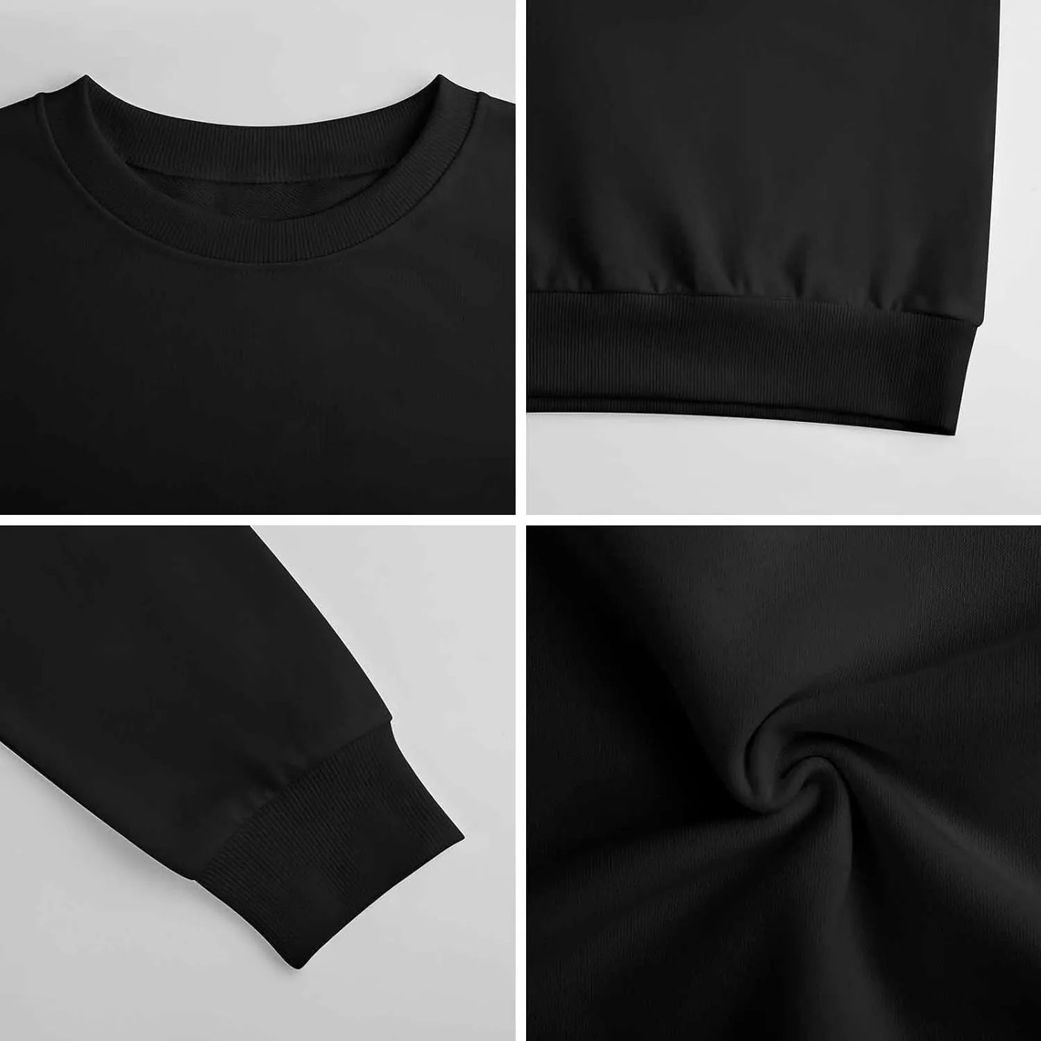 Custom Sweatshirt 100% Cotton Personalized Crewneck Sweatshirts for Women Men Gift