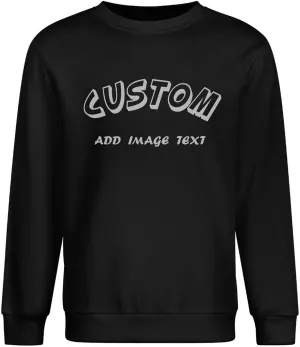 Custom Sweatshirt 100% Cotton Personalized Crewneck Sweatshirts for Women Men Gift