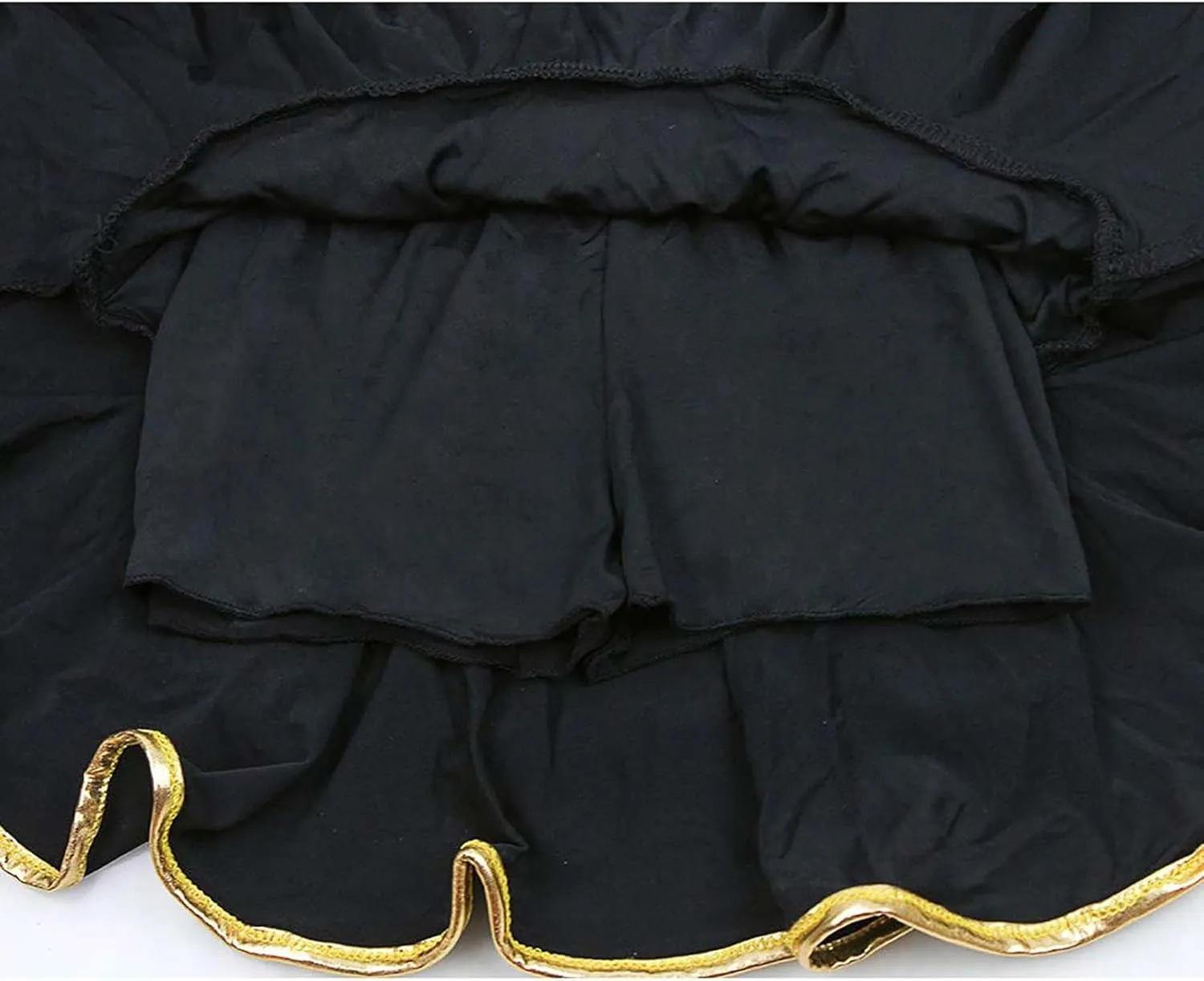 Daydance Girl's Dance Skirt Latin Ballroom Samba Tango Practice Dress with Boy Shorts