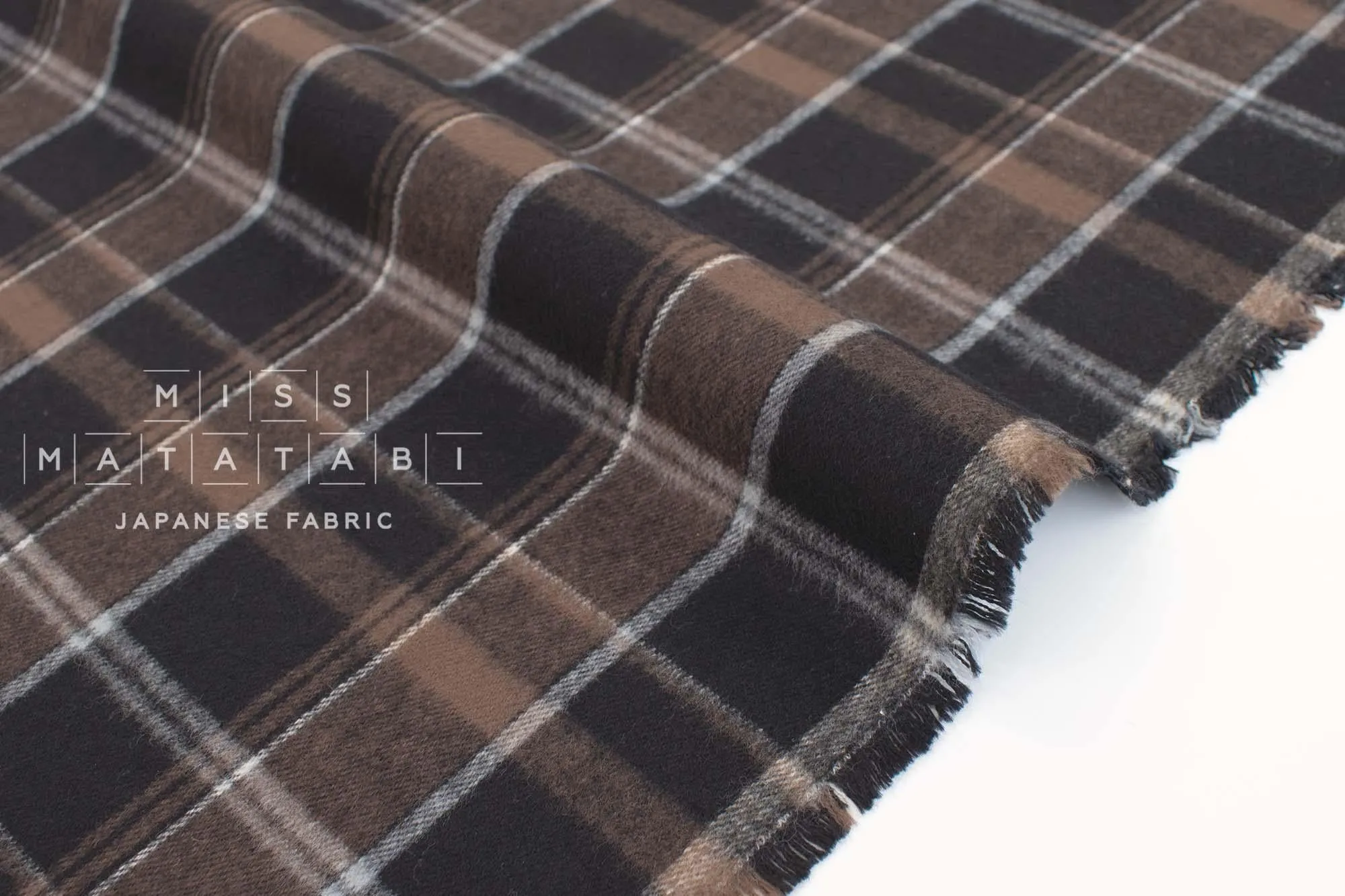 DEADSTOCK Yarn-dyed Brushed Plaid - chocolate