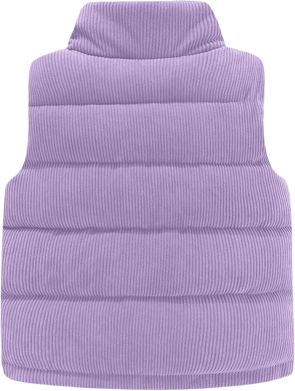 Happy Cherry Corduroy Vest for Toddler Baby Winter Warm Zip Up Sleeveless Jacket with Button Stand Collar Waistcoat 1-8Y