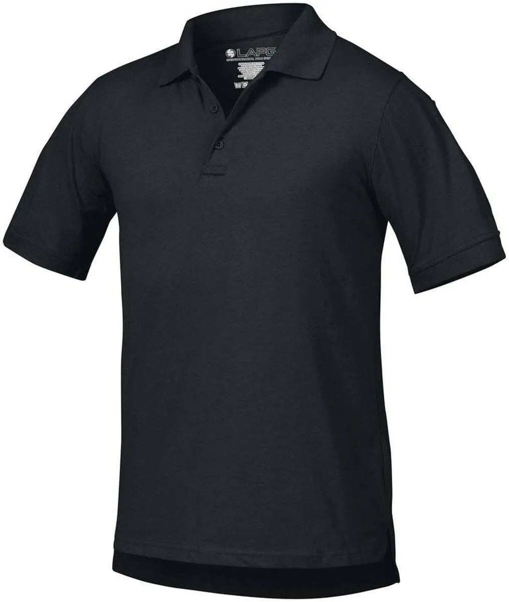 LAPG Men's Operator Tactical Short Sleeve Polo Shirt, Lightweight & Comfortable Anti-Wrinkle Uniform Polo Shirt for Men