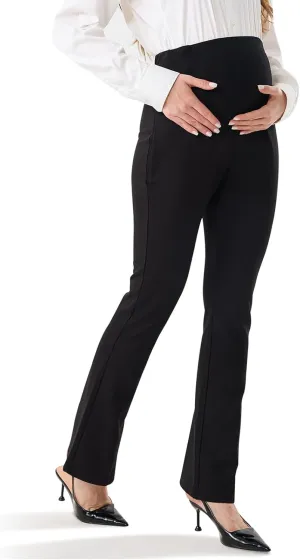 Maternity Clothes Flare Leggings Work Sets Outfits with Pockets Dress Yoga Scrub Comfortable Pants for Stretch Women