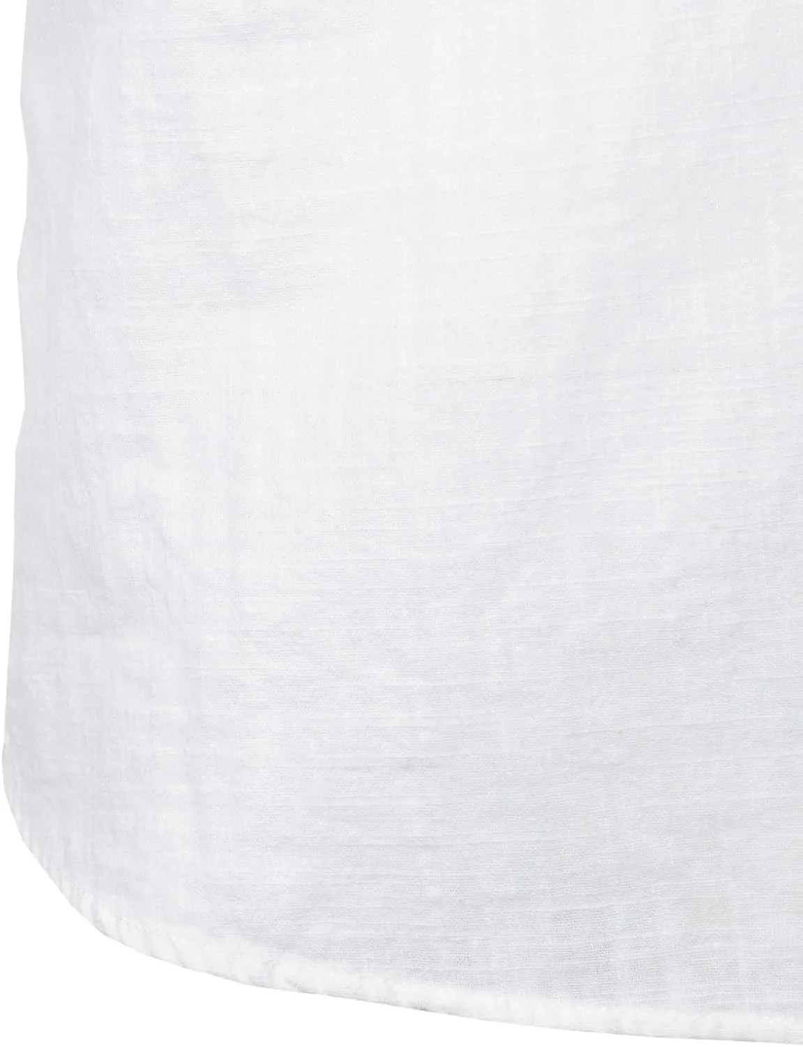 Men's Summer Lightweight Cotton Linen Shirts Casual Short Sleeve Breathable Banded Collar Henley for Beach Vacation