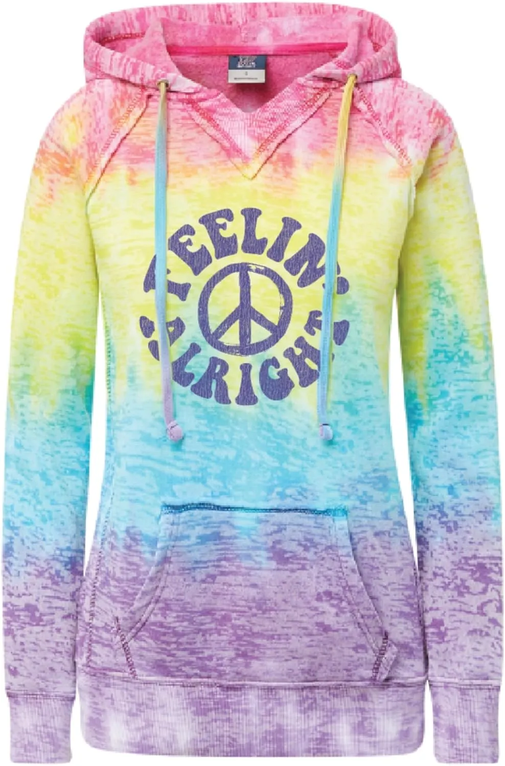 MV Sport Tie Dye Sweatshirts Hoodies for Women Rainbow Lightweight Pullover - Cotton Fleece Hoodie for Fall Winter Outfits