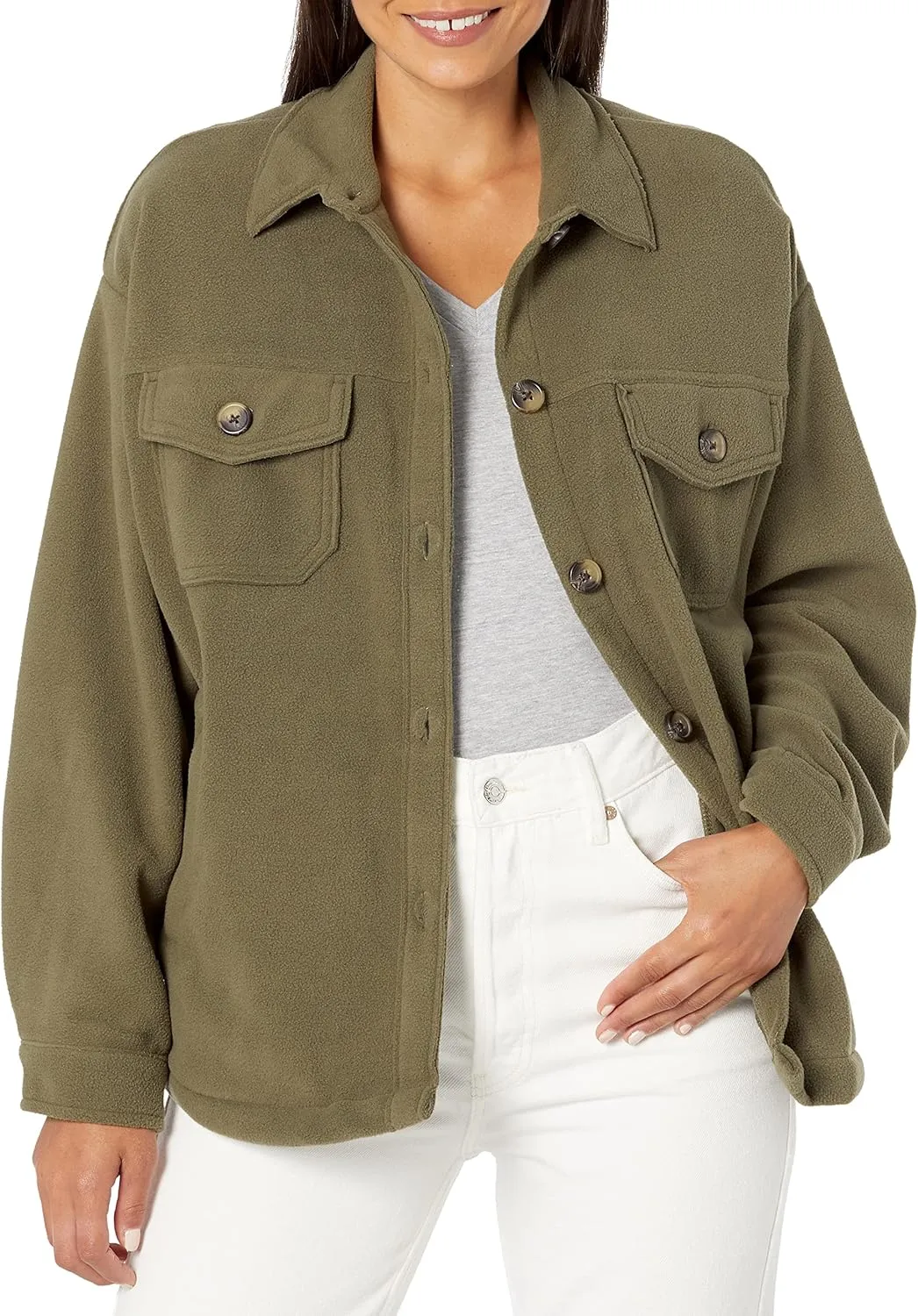 UNIONBAY Women's Micro Fleece Shacket