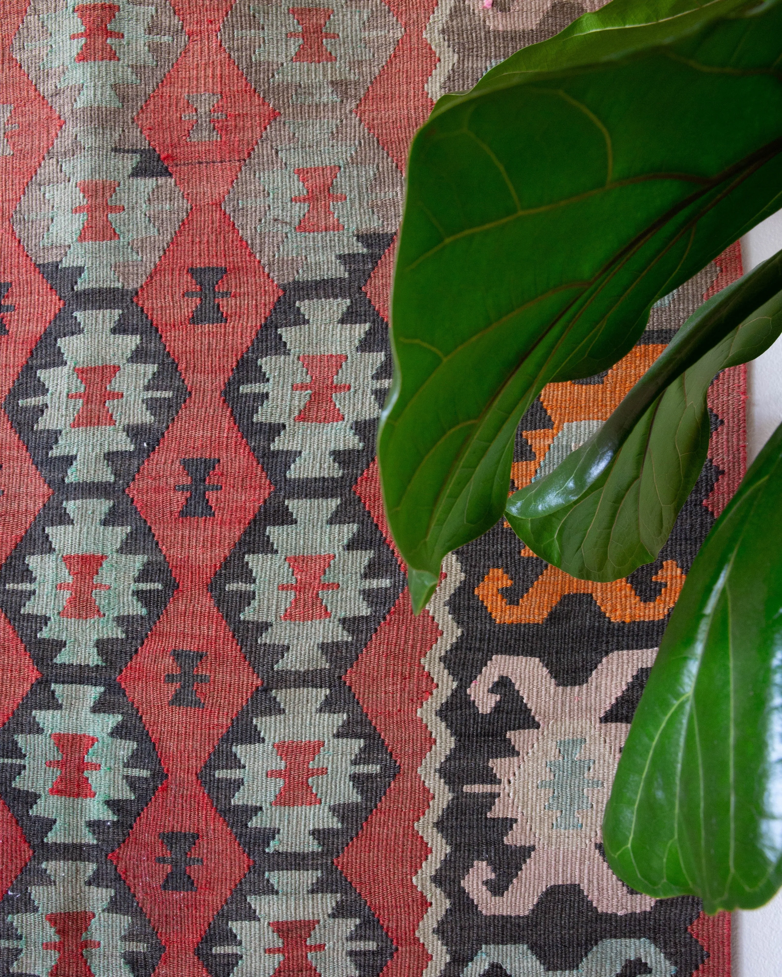 Vintage Edirne Kilim Rug 7'x9'2"