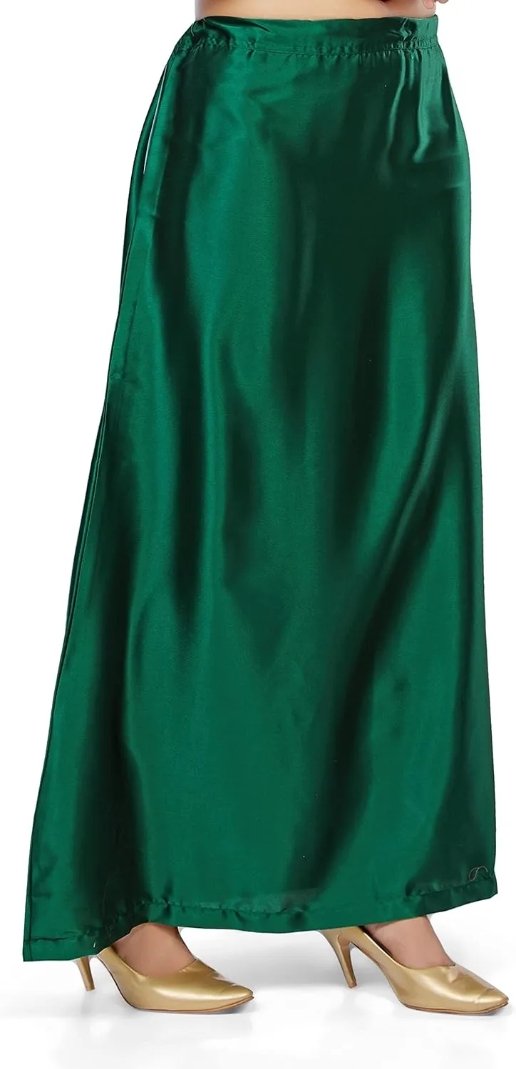 Women's Satin Saree Petticoat Saree Underskirt